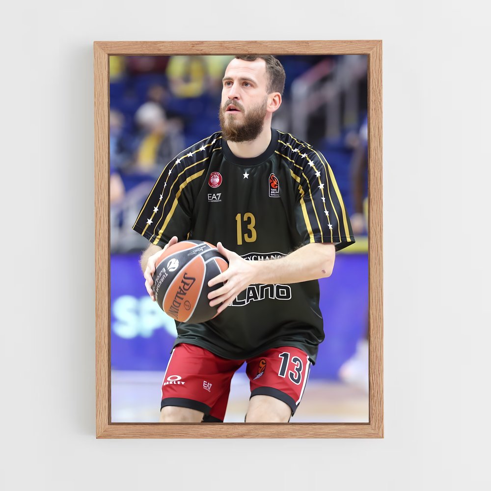 Poster Sergio dunk – affiche Basketball (vue 4)